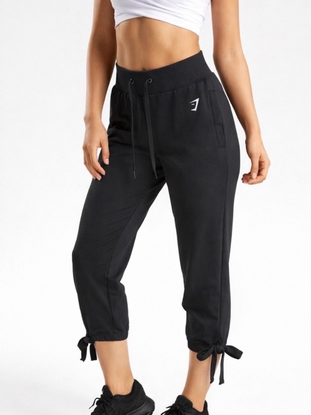 Gymshark Ark High Waisted Joggers Black Women Size XS